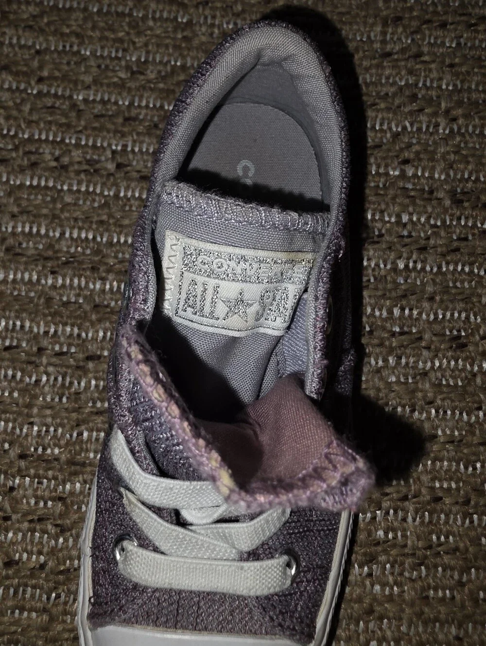 Converse All Star Double Tongue Purple Size 12